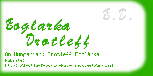 boglarka drotleff business card